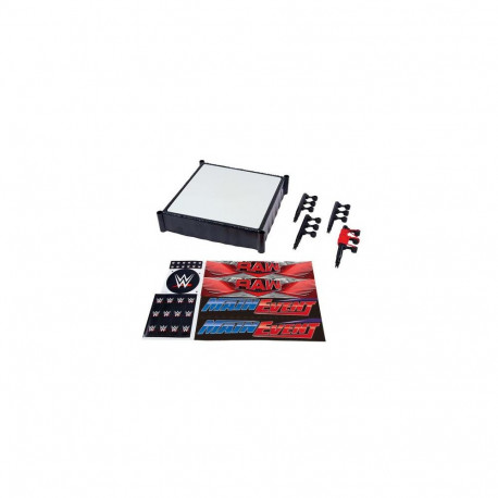 Mattel WWE Superstar Ring with Labels for Main Event &amp; RAW, Spring-Loaded with Elastic Ring 