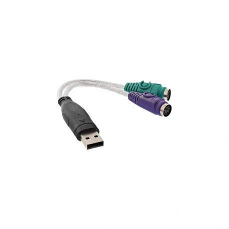 InLine USB to PS/2 Converter USB Type A male / 2x PS/2 female