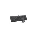 Logitech 920-013343 keyboard Mouse included Home/Office USB QWERTZ German Graphite