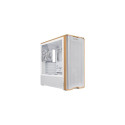 Lian Li Lancool LAN217W computer case Midi Tower White, Wood