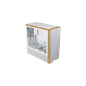 Lian Li Lancool LAN217W computer case Midi Tower White, Wood