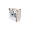 Lian Li Lancool LAN217W computer case Midi Tower White, Wood