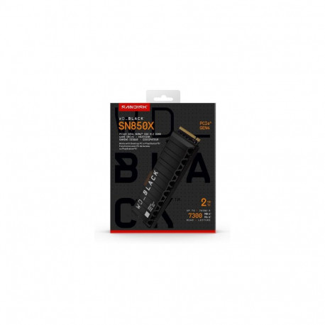 SanDisk Black WD_BLACK™ SN850X NVMe™ SSD POWERED BY 2 TB, [With Heatsink]