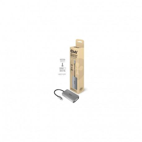 CLUB3D USB3.2 Gen1 Type-C to Dual Link DVI-D HDCP OFF version Active Adapter M/F for Apple Cinema Di