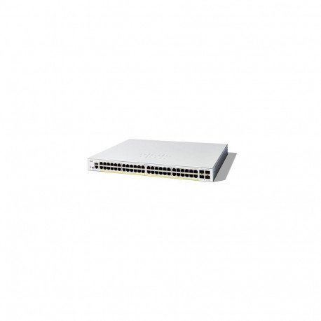 Cisco Catalyst 1200-48P-4G Smart Switch, 48 Port GE, PoE, 4x1GE SFP, Limited Lifetime Protection (C1