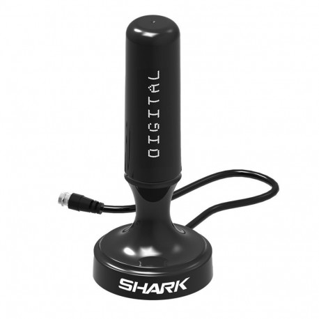 Shark SHA301CAR Car Active DVBT Antenna With Amplituner, Black