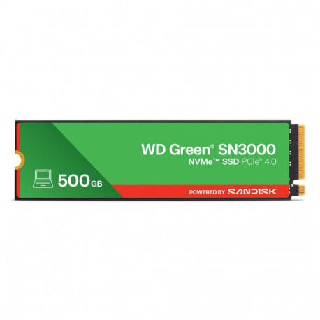 SSD|SANDISK|150xTBW rating|MTBF 1.75 h|NVMe Yes|PCI Express 4.0|M.2|500 GB|POWERED BY SANDISK|Green|