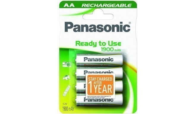Panasonic Evolta rechargeable battery AA 1900mAh P-6E/4B