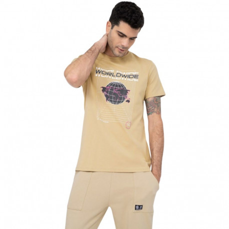 4F meeste t-särk H4Z22 TSM029 82S M, helepruun