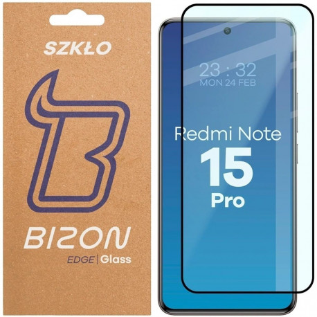 Kaitseklaas Bizon Redmi Note 15 Pro 4G, Edge, must