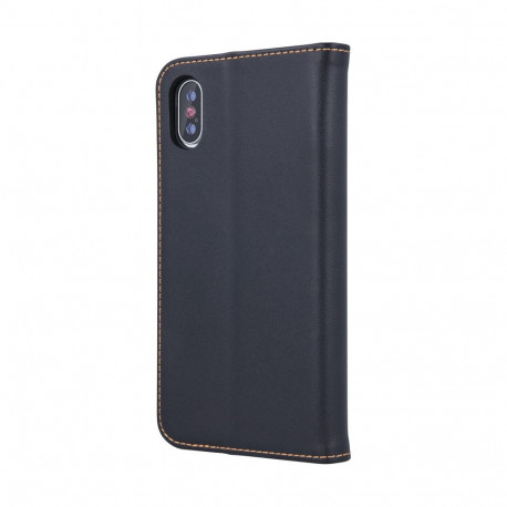 Kaardivahega mobiiliümbris Setty iPhone 16 Plus Wallet Smart Pro nahk, must