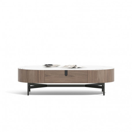 Diivanilaud SILARIO, pähkel/valge