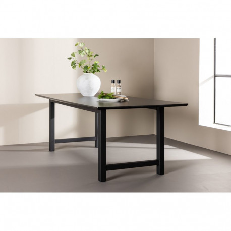 Söögilaud COUNT 100×220 cm, must