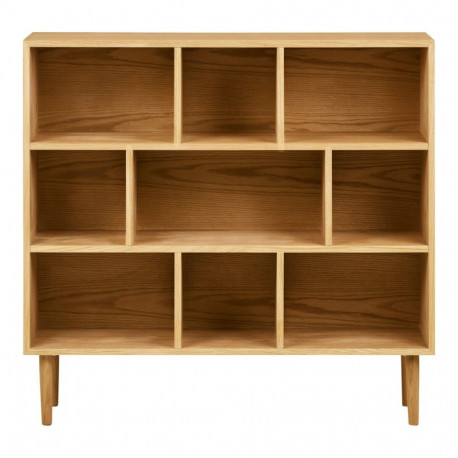 Raamaturiiul OSHAWA 30x112x104,5 cm, looduslik