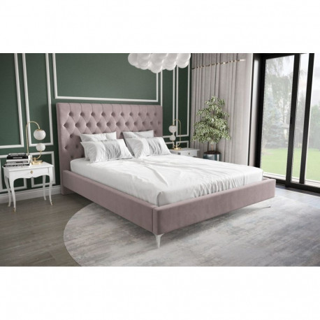 Voodi Valentino 140×200cm, helelilla