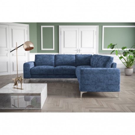 L-kujuline nurgadiivanvoodi Aria Max, tumesinine