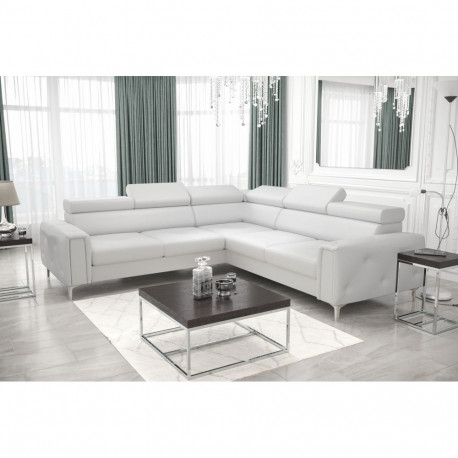 L-kujuline nurgadiivanvoodi Orion I, valge