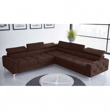 L-kujuline nurgadiivanvoodi Orion I, pruun