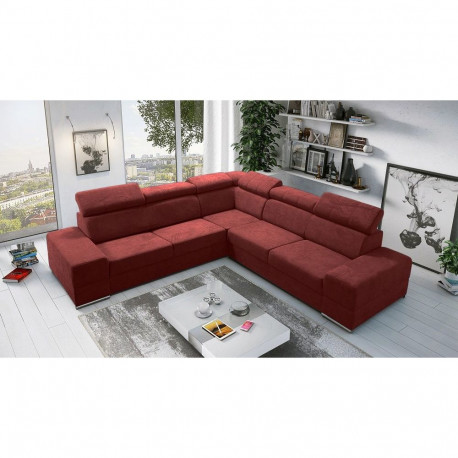 L-kujuline nurgadiivanvoodi Royal Max, burgundia