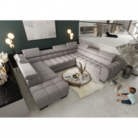 U-kujuline nurgadiivanvoodi Aspen Max I, hall