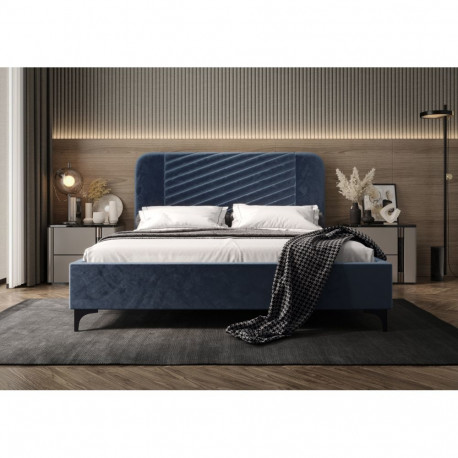 Voodi Venezia 200x200cm, tumesinine