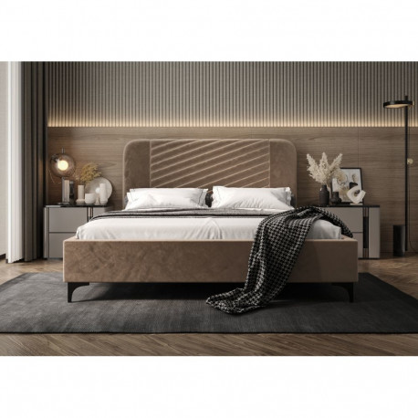 Voodi Venezia 180x200cm, helepruun