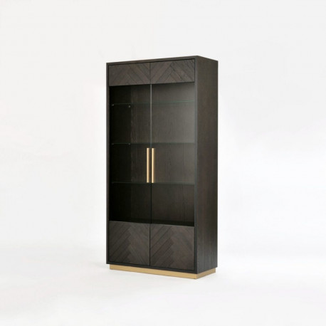 Vitriinkapp SEVILLE, kuldne/must