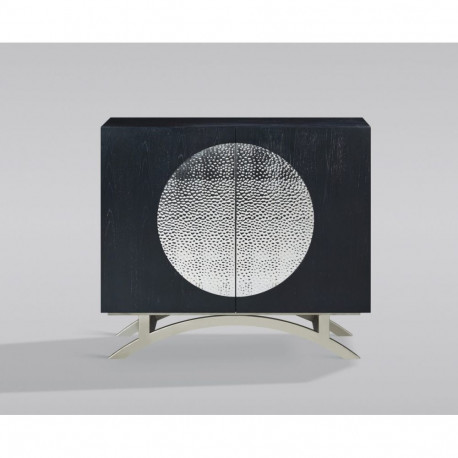 Puhvetkapp STILIG, hõbe/must