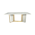 Söögilaud MODIG 180cm, kuldne/valge