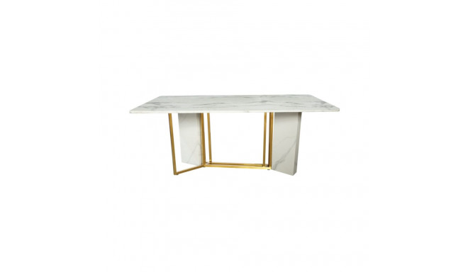 Söögilaud MODIG 180cm, kuldne/valge