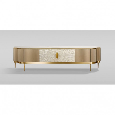 TV-alus STILIG, kuldne/naturaalne