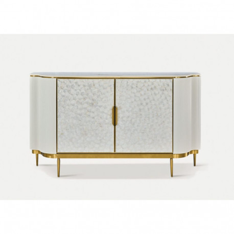 Puhvetikapp STILIG, kuldne/valge