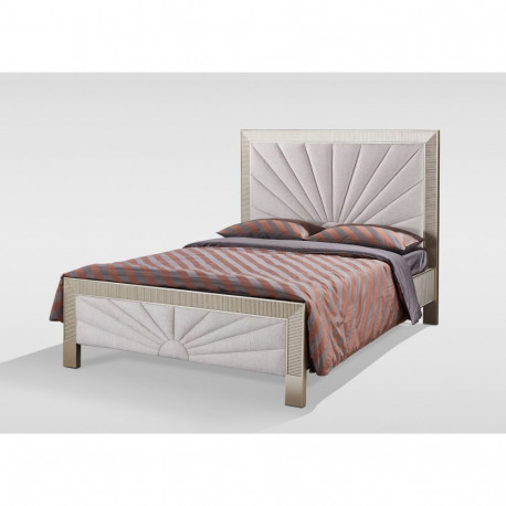 Voodi STILIG 160x200cm, šampanja kuldne/beež