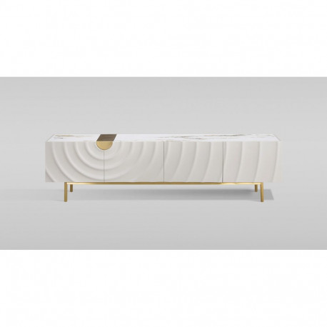 TV-alus STILIG, valge/kuldne