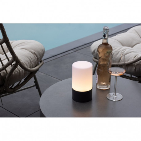 Välilamp TUBU ø10×18cm, must/valge