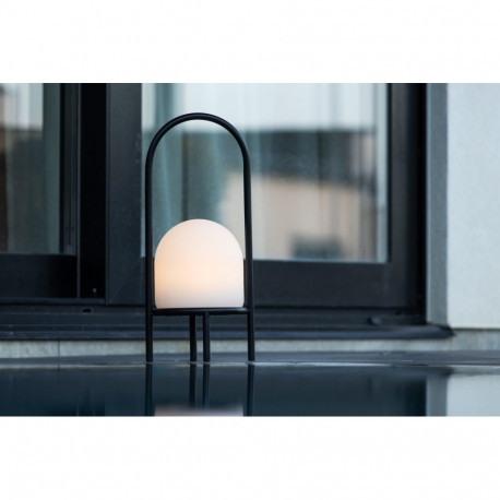 Lauavalgusti COLLIE ø19×43cm akutoitega, must/valge