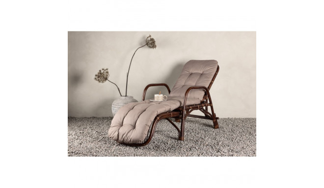 Lamamistool NELLA, tume pähkel/beež