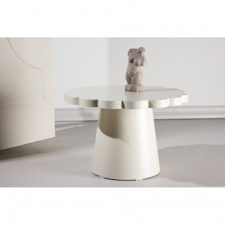 Diivanilaud KRULL Ø70x45cm, beež