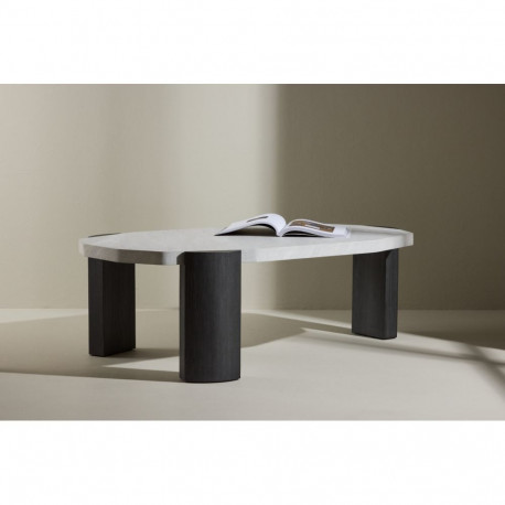 Diivanilaud KRES 125x70,5x40 cm, must/beež