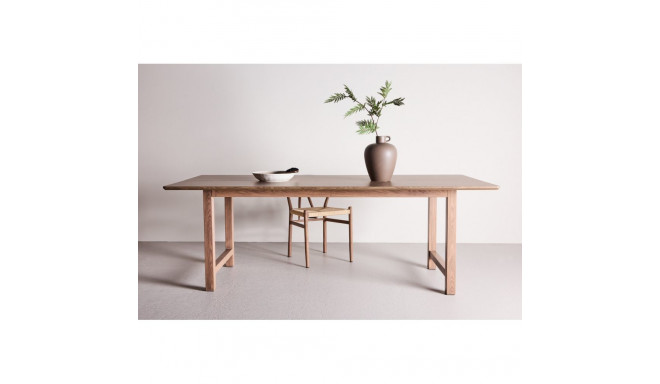 Söögilaud COUNT 100x220 cm, pruun