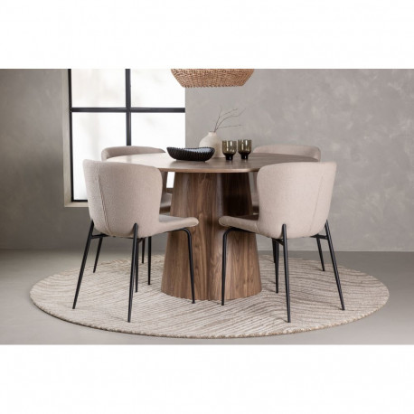 Söögitoa komplekt LANZO&MODESTO 120cm laud 4 tooli