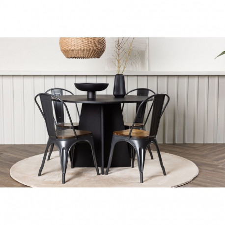 Söögitoa komplekt BOOTCUT & TEMPE 4 tooliga