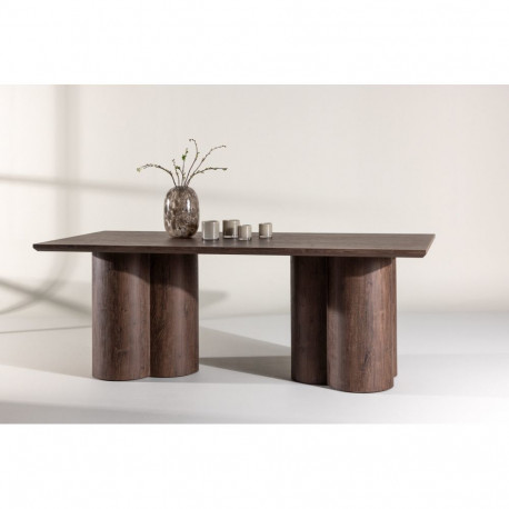 Söögilaud OLIVIA 100x210 cm, tumepruun