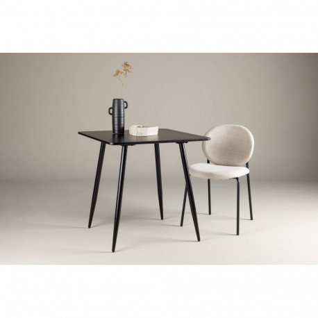 Söögilaud POLAR 75x75 cm, must