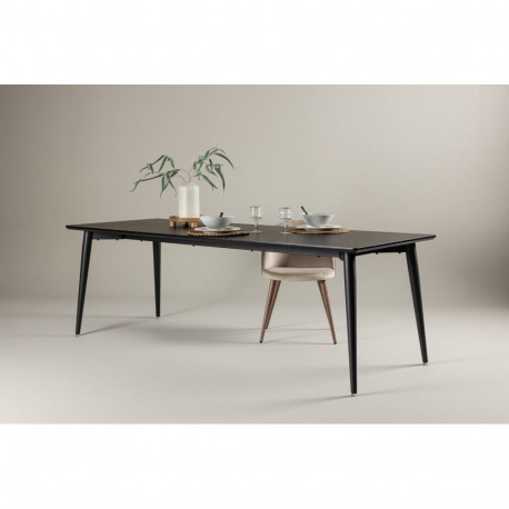 Söögilaud ELLIS 230x85 cm, must