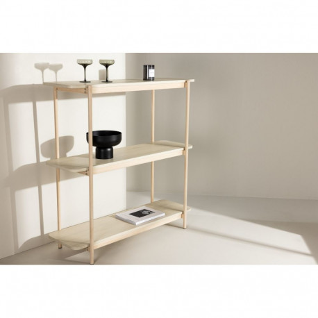 Raamaturiiul HEIM 120 cm, valgevesi