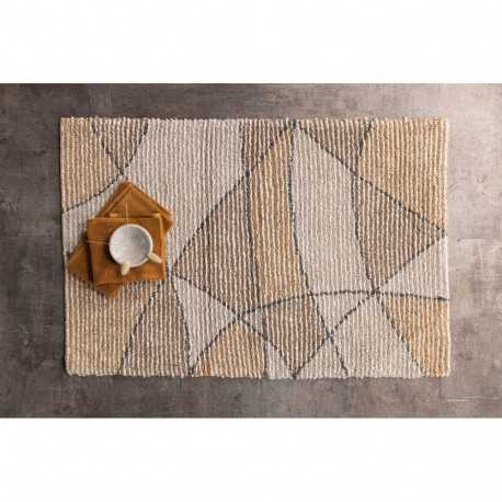 Vannitoavaip LOUI 60x90cm, elevandiluu/liiv/hall