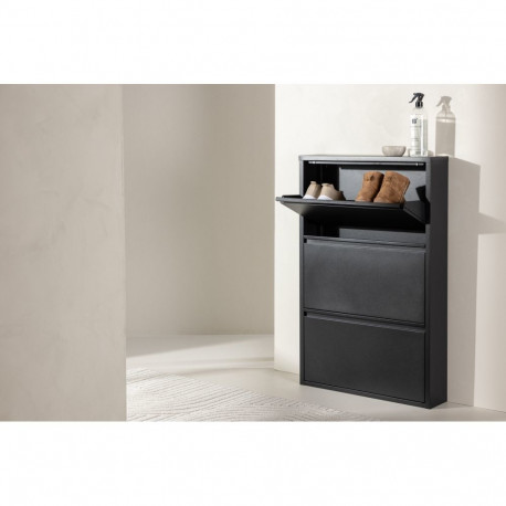 Jalanõudekapp BONITO, must