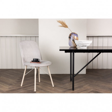 Söögitool EVERYDAY, valge/helehall