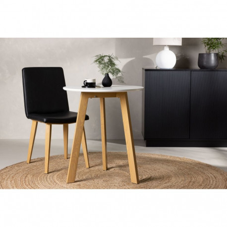 Söögilaud LEONORA ümmargune φ65cm, valge